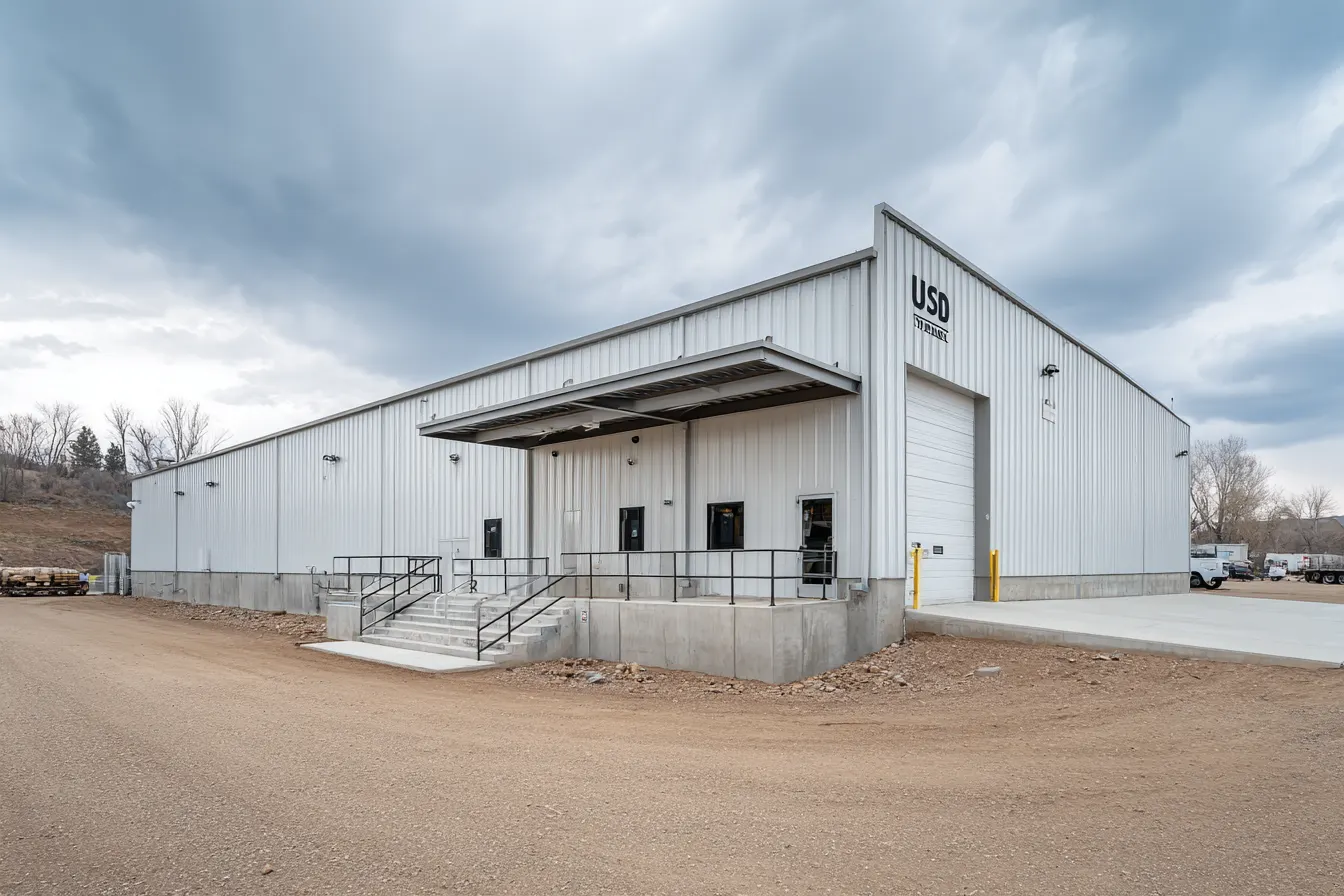 Processing facility exterior